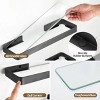 Racxily Bathroom Shelves Wall Mounted Glass Shelves for Bathroom Floating Shelf with Towel Holder Glass Shower Shelf - 4 of 4