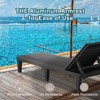 FURNIinspire Patio Chaise Lounges lounge chair with 5 Levels Adjustable Backrest, Suitable for courtyard, garden, Black, 75“*23"*11.26" - 4 of 4