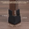 Unique Bargains Furniture Bed Sofa Table Chair Adjustable Leg Set with Screw Clamp - 2 of 4