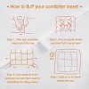 All Season Goose Down Alternative Duvet Comforter Insert - NTBAY - 4 of 4