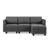 Billy 86" Modular 4-Piece Storage Sectional Sofa - 2 of 4
