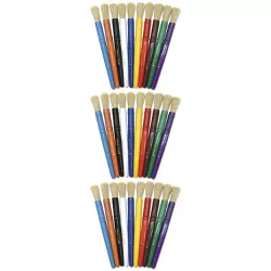 Creativity Street Foam Brush Classroom Pack Assorted Colors & Sizes 2 Packs 40 Per Pack 