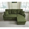 TiramisuBest 3 in 1 Pull Out Couch & L Shaped Sectional Sofa Chenille Convertible Storage Ottoman - 3 of 4