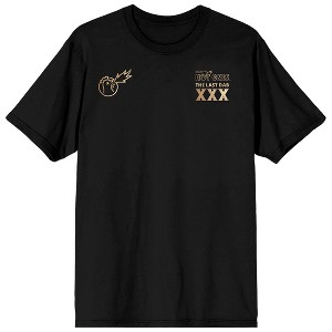 Hot Ones The Last Dab XXX Adult Black Crew Neck Short Sleeve T-shirt - 1 of 4