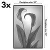 Americanflat 20x30 Poster Frame with Polished Front Cover, Set of 3, Slide-In Photo Frame with Buildable Molding, Fusion Collection, Black - 2 of 4