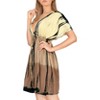 LA LEELA Women's Summer Beachwear Bathing Suit Wraps Plus Size Boho Swimsuit Cover ups Tops X-Large-XX-Large Brown, Tie Dye Design - 2 of 4