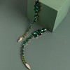 SOHI Women's Green  Stone Drop Earrings - 2 of 3