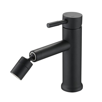 LunaLulink Brushed Nickle Bathroom Faucet for 2 Mode Faucet for Bathroom Sink with 360° Rotating Aerator