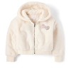 The Children's Place Girls Long Sleeve Hello Kitty Applique Faux Fur Zip Up Hoodie - 3 of 4