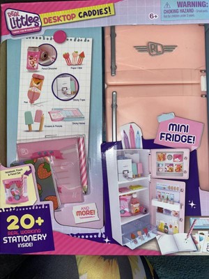 Real Littles fridge desktop caddies, plushie mini backpack and Disney micro  journals 