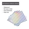 Unique Bargains Laser Capital Alphabet Round Self-Adhesive Reflective Letter Stickers 10 Pcs - 3 of 4