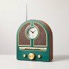 Vintage Portable AM/FM Radio Wood and Green - Hearth & Hand™ with Magnolia - 3 of 4