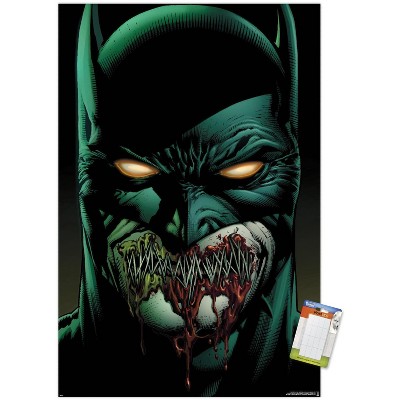 Trends International DC Comics Batman - Batman with Stitched Lips Unframed Wall Poster Prints