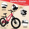 Okak 20IN Kids  Mountain Bike with Front Suspension, 7-Speed Toddler Bike with Metal Frame and Fat Tires, Kids Dirt Bike for Boys & Girls - 3 of 4