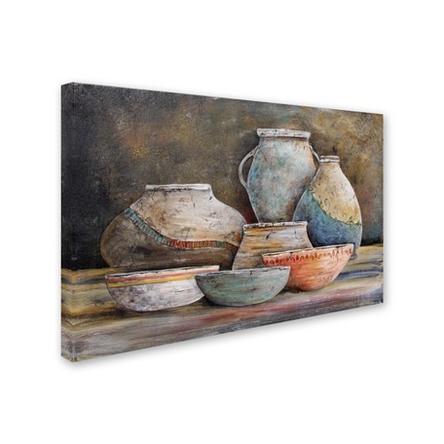 "Clay Pottery Still Life 1" Outdoor All-Weather Wall Decor - image 1 of 3