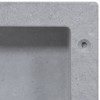 VidaXL Shower Niche Matt Gray 16.1"x14.2"x3.9" - 4 of 4