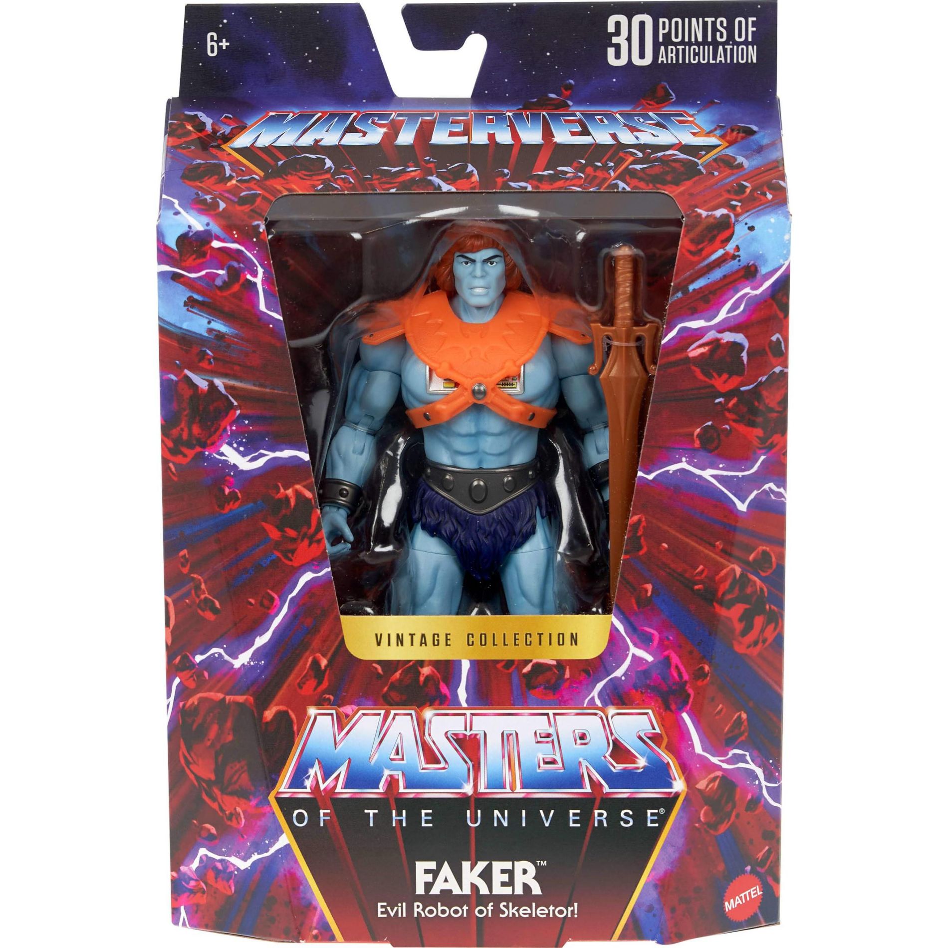 Masters of the Universe Masterverse Vintage Collection Faker Motu Blue-skinned Robot He-Man