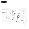 Christopher Knight Home Ayala 58" Bathroom Vanity Bases With 3 Drawers & 4 Doors - 4 of 4