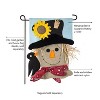 Evergreen Scarecrow Season Burlap Garden Flag, 12.5 x 18 inches - 3 of 4