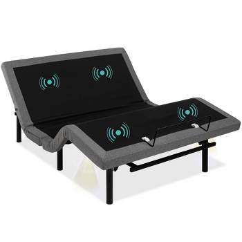 Best Choice Products Adjustable Bed Base for Stress Management with Massage, Remote Control, USB Ports