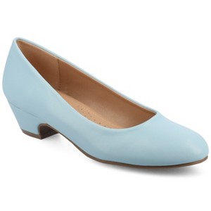 Journee Womens Saar Comfort Insole Round Toe Kitten Heel Pumps - 1 of 4