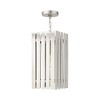 Livex Lighting Greenwich 1 - Light Pendant in  Brushed Nickel - 4 of 4