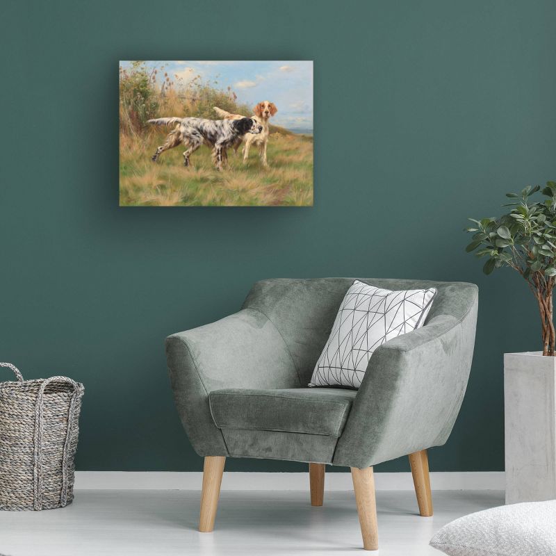 14&#34; x 19&#34; Thomas Blinks &#39;Two English Setters&#39; Unframed Wall Canvas - Trademark Fine Art, 5 of 6