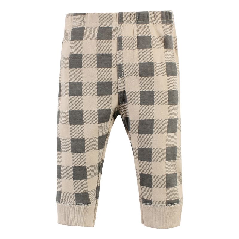 Hudson Baby Cotton Bodysuit, Pant and Shoe Set, Snuggle Bear Short Sleeve, 5 of 6