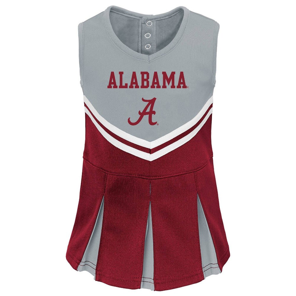 NCAA Alabama Crimson Tide Toddler Girls 2pc Cheer Dress Set