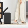 Bathroom Trash Can with Lid, Stainless Steel Kitchen Trash Can with 12 Liter, Soft Close Step-On Pedal, Fingerprint-Resistant Finish for Kitchen - 3 of 4
