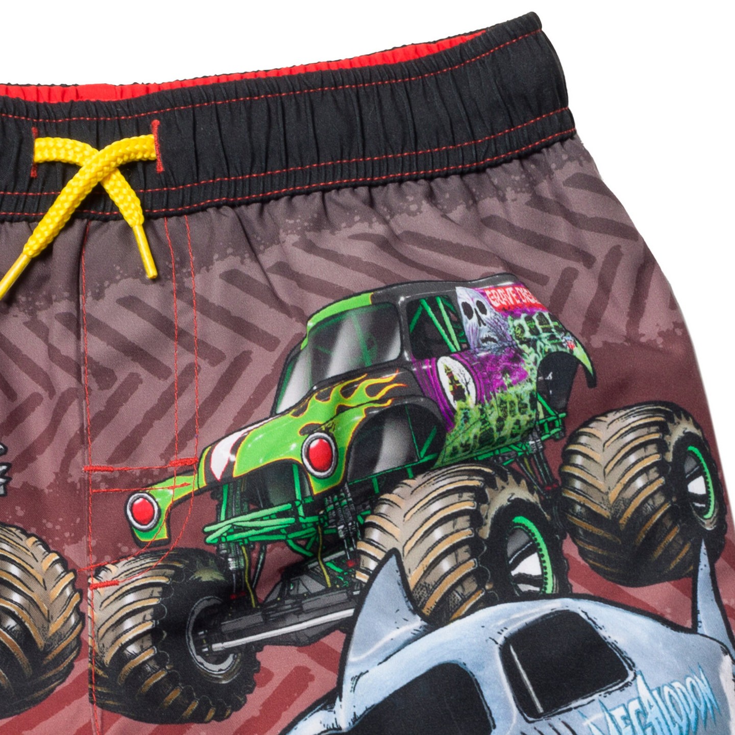 Пляжные шорты Tread для детей — Monster Jam, цвет: Чёрный — фото 6