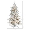 Nearly Natural 5-ft Flocked Grand Northern Rocky Fir Artificial Christmas Tree with 650 Warm Micro (Multifunction with Remote Control) - 2 of 4