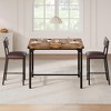 Jojoka Dining Table Set for 2 w/Counter Height Table & 4 Upholstered Bar Stools, 3-Piece Kitchen Table Set with Footrest - 4 of 4