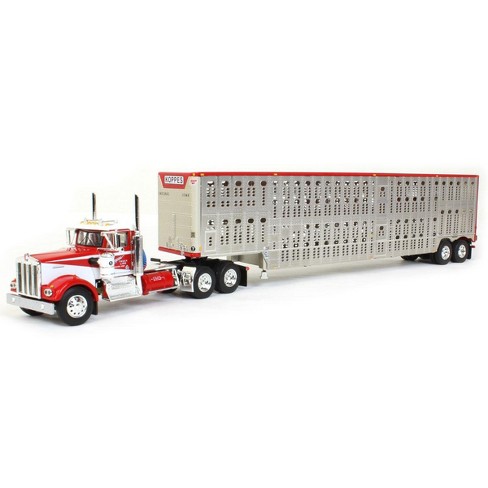 First Gear Dcp 1/64 Kenworth W900a W/ Wilson Silverstar Livestock