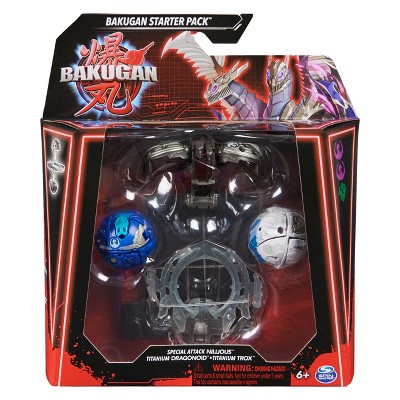 Bakugan Special Attack Nillious With Dragonoid And Trox Starter Pack  Figures : Target