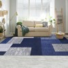 Modern Geometric Area Rug Machine Washable Rugs for Living Room Bedroom - 2 of 4
