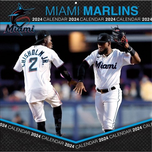 MLB Miami Marlins 12x 12 2024 Wall Calendar