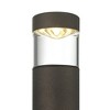 John Timberland Petrichor 8 1/2" High Modern Landscape Bollard Light Fixture Porch House Exterior Outside LED Bulb Low Voltage Black Aluminum - 3 of 4