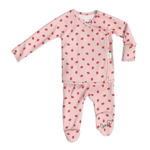 Bonsie Skin to Skin Babywear - Footie - Strawberries - 1 of 4