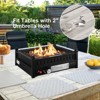 Tangkula Portable Propane Fire Pit 40,000 BTU Tabletop Fire Pit for Tables with 2” Umbrella Hole Compact Propane Fire Pit - 2 of 4
