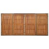 vidaXL Patio Table with Wooden Top Gray 74.8"x35.4"x29.5" Poly Rattan - 4 of 4