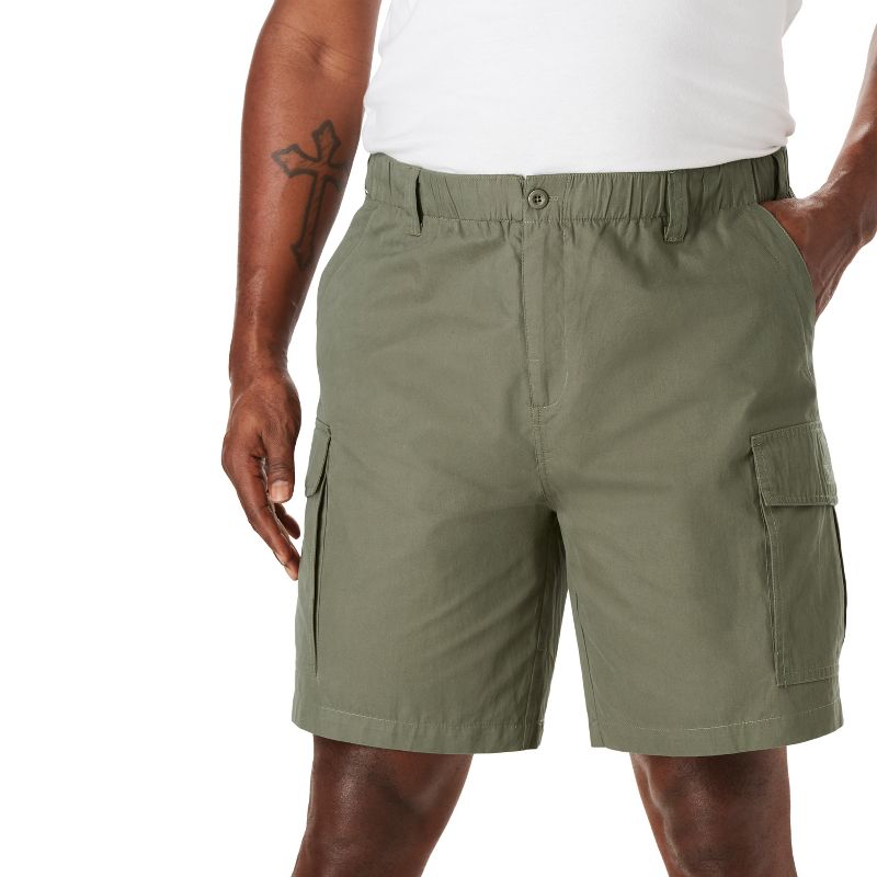 KingSize Men's Big & Tall 8" Moisture Wicking Cargo Shorts, 1 of 2