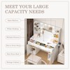 FURNIinspire Vanity Tables Dressing Table With Mirror, Modern Elegant Dressing Table, Adjustable Brightness, Vanity Table, 15.67"*43.23"*53.98" - 4 of 4
