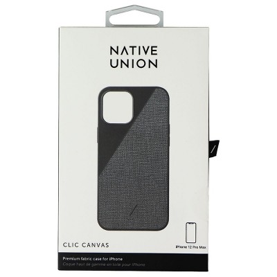 Native Union Clic Canvas Series Case for Apple iPhone 12 Pro Max - Black