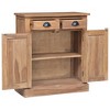 vidaXL Side Cabinet 25.6"x11.8"x29.5" Solid Teak - 3 of 4