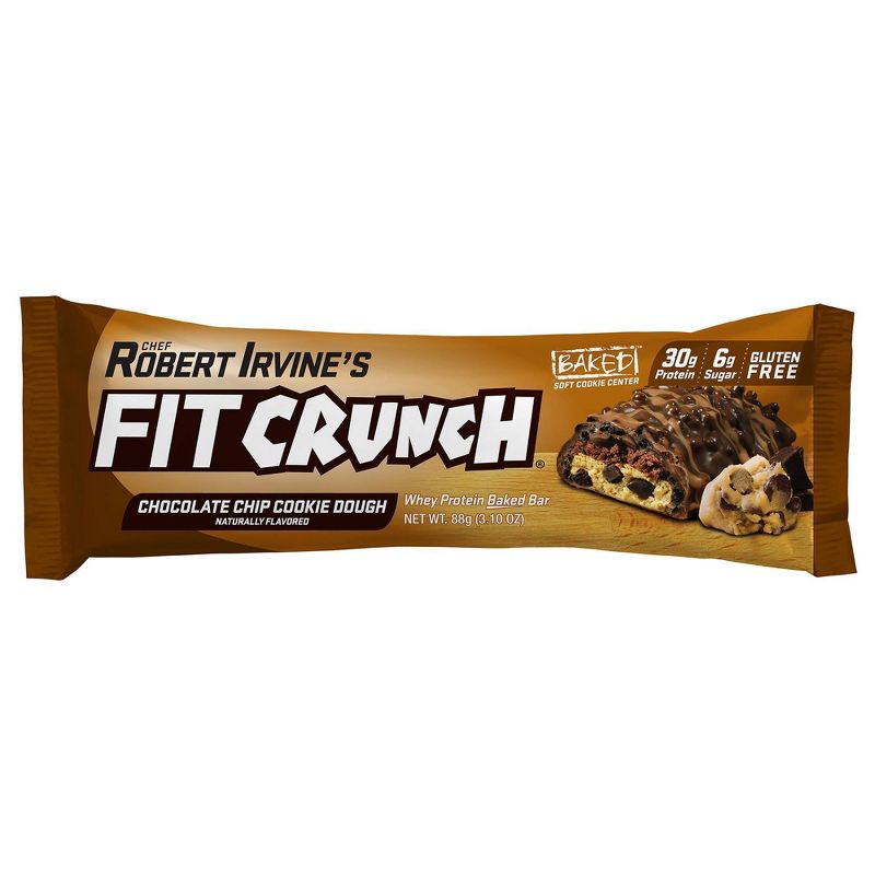 FITCRUNCH Chocolate Chip Cookie Dough Baked Snack Bar, 5 of 6