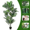 Gulches 2 pcs Natural Appearing Artificial Palm Trees Plants with Tropical Foliage: Perfect for Bedroom, Garden, Office and Living Room - 4 of 4