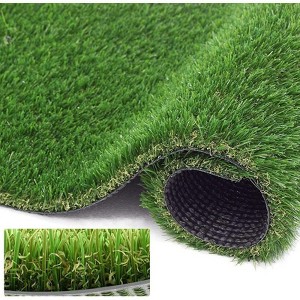 Petgrow Artificial Grass Rug 5 FT x15 FT, Realistic Indoor Outdoor Garden Lawn Landscape Patio Synthetic Turf Mat- Thick Fake Faux Grass - 1 of 4
