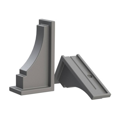 2pk Fairfield Decorative Brackets Graphite Gray - Mayne