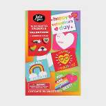Sadie & Sam 16ct Rainbow Valentine's Day Classroom Exchange Cards with Scented Erasers